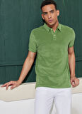 Altınyıldız Classics Yeşil Erkek Polo T-Shirt 4A4823200072