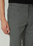 Altınyıldız Classics Normal Bel Dar Paça Slim Fit Gri - Siyah Erkek Pantolon 4A0123200027