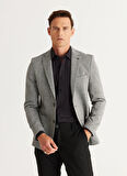 Altınyıldız Classics Slim Fit Gri Erkek Ceket 4A0424100030