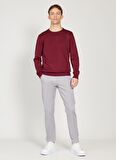 Bisiklet Yaka Standart Bordo Erkek Kazak 4A4924100001