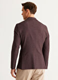 Altınyıldız Classics Slim Fit Siyah - Kahve Erkek Ceket 4A0424100002