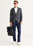 Altınyıldız Classics Regular Fit Lacivert - Beyaz Erkek Ceket 4A0424100047