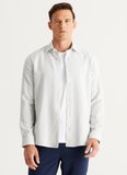 Altınyıldız Classics Slim Fit Klasik Yaka Yeşil - Beyaz Erkek Gömlek 4A2024100071