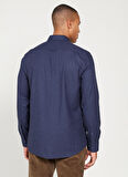 Altınyıldız Classics Slim Fit Düğmeli Yaka Lacivert Erkek Gömlek 4A2024100192