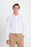 Su Geçirmeyen Leke Tutmaz %100 Pamuk Slim Fit Dar Kesim Klasik Yaka Nano Gömlek