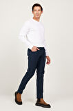 Slim Fit Dar Kesim 5 Cep Pamuklu Esnek Pantolon