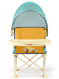Minimono Tenteli Portatif  Mama Sandalyesi Sarı-Yeşil
