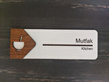 Lucena Mutfak Ofis Oda Kapı İsimliği Yönlendirme Tabelası Levhası Kişiselleştirilebilir