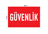 Lucena Metal Güvenlik 15 Cm x 20 Cm Uyarı Levhası Yönlendirme Tabelası