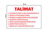 Lucena Metal İş Güvenliği Talimatı 15 Cm x 20 Cm Uyarı Levhası Yönlendirme Tabelası