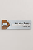 Bekleme Salonu Ofis Oda Kapı İsimliği Yönlendirme Tabelası Levhası Kişiselleştirilebilir