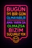 Neon Espirili Duvar Yazısı MDF Tablo Dekoratif Komik Ofis Ev Duvar Dekoru