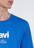 Since 1991 Baskılı Mavi Tişört 066849-70913