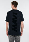 Mavi Logo Baskılı Siyah Tişört 0611313-900