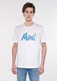 Mavi Logo Baskılı Beyaz Tişört 0611321-620