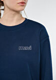 Mavi Logo Baskılı Lacivert Sweatshirt 1611656-82454