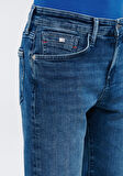 BRIAN Puslu Mavi Premium Jean Şort 0418484462