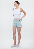 Mavi ROSIE  Ağartılmış 90s Jean Şort 1447484389