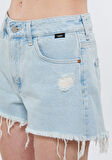 Mavi ROSIE  Ağartılmış 90s Jean Şort 1447484389