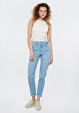 CINDY Açık Mavi Gold Shape Jean Pantolon 100277-84410
