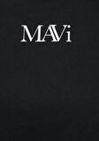 Mavi Logo Baskılı Siyah Tişört 1611594-900