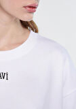 Mavi Logo Baskılı Beyaz Tişört 1611585-620