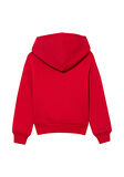 Mavi Logo Baskılı Kırmızı Kapüşonlu Sweatshirt 6610110-70464