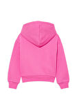 Mavi Logo Baskılı Kapüşonlu Pembe Sweatshirt 7610035-70982
