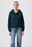 Mavi Kapüşonlu Lacivert Ceket 110775-82906