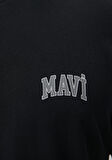Mavi Logo Baskılı Siyah Tişört 0611714-900