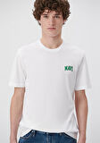 Mavi Logo Baskılı Beyaz Tişört 0611714-620