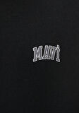Mavi Logo Baskılı Siyah Sweatshirt 0611716-900