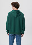 Mavi Logo Baskılı Kapüşonlu Yeşil Sweatshirt 067149-71874