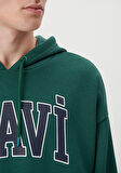 Mavi Logo Baskılı Kapüşonlu Yeşil Sweatshirt 067149-71874