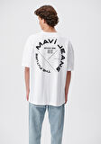 Mavi Jeans Baskılı Beyaz Tişört 0611719-620