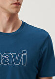 Mavi Logo Baskılı Mavi Tişört 065781-70764
