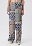 Mavi Baskılı Pantolon 1010517-85510