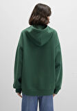 Mavi Logo Baskılı Kapüşonlu Yeşil Sweatshirt 1600361-71892