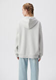 Mavi Logo Baskılı Kapüşonlu Gri Sweatshirt 1600361-34322