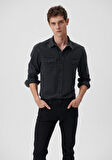 Rio Koyu Mavi Vintage Jean Gömlek 0295785223