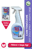 CAM TEMİZLEYİCİ 750 ML SPREY + YEDEK SAŞE