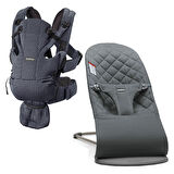BabyBjörn Balance Bliss Ana Kucağı Cotton & Kanguru Move 3D Mesh / Anthracite