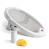 OkBaby Jelly Küvet Aparatı & Splash Bebek Duşu & Doğal Banyo Süngeri No.10 / A. Gri