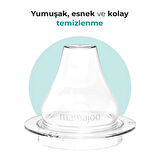 Mamajoo Kulplu Eğitici Bardak, 270 ml, Powder Blush, Anti-Kolik | Akıtmaz Tasarım