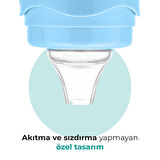 Mamajoo Kulplu Eğitici Bardak, 160 ml, Powder Blue, Anti-Kolik | Akıtmaz Tasarım