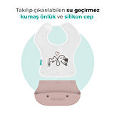 Mamajoo 2-in-1 Katlanır Mama Önlüğü / Powder Pink