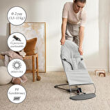 Babybjörn Balance Bliss Ana Kucağı Woven Melange & Kanguru Mini 3D Cotton Yeni Doğan Seti / Light Grey