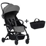 Bumprider Connect³ Bebek Arabası Black-Grey & Yan Düzenleyici Çanta