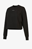 New Balance Lifestyle Kadın Siyah Sweatshirt WNC3419-BK