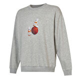 NB Erkek Gri Günlük Stil Sweatshirt MNC3411-AG
